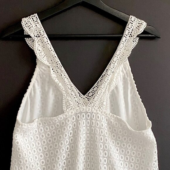 Sugarlips Brette White Crochet Dress, size L - Picture 11 of 15